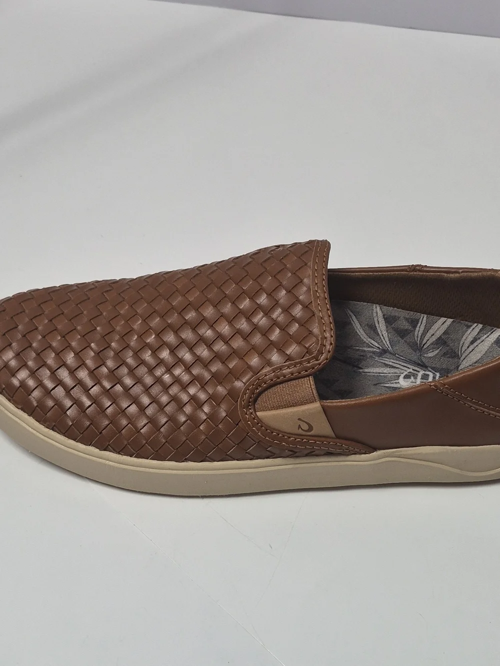 Olukai Men's Lae'ahi Lauhala Slip On Shoes In The Color Fox